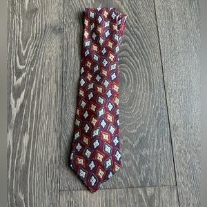 Vintage Christian Dior Monsieur Printed Silk Tie